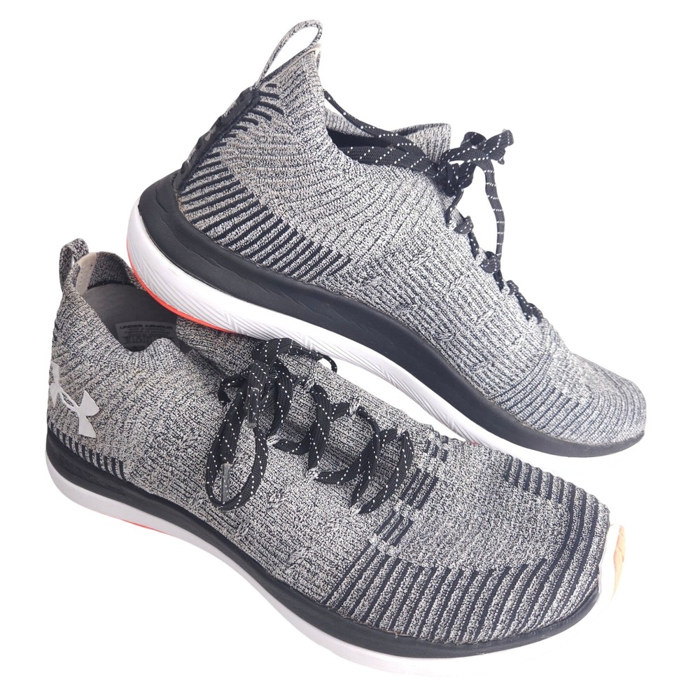 Under Armour Slingflex Rise Heather Gray Running Shoes Women's 10 **No Insoles**